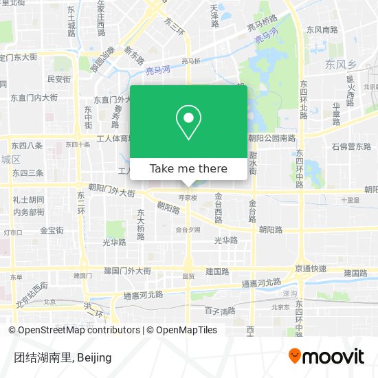 团结湖南里 map