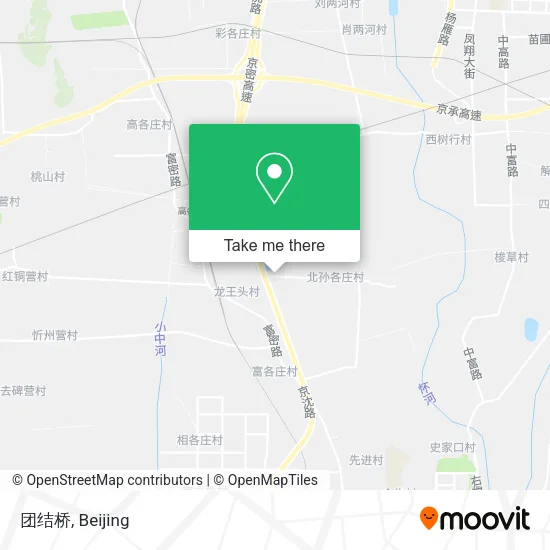 团结桥 map