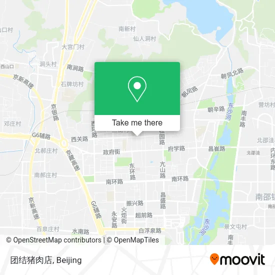 团结猪肉店 map