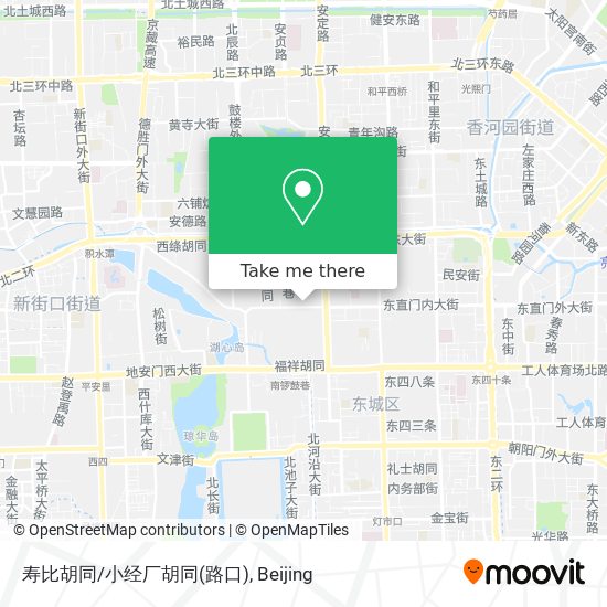 寿比胡同/小经厂胡同(路口) map