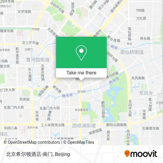 北京希尔顿酒店-南门 map