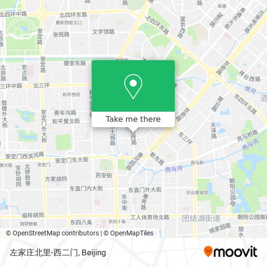 左家庄北里-西二门 map