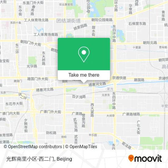 光辉南里小区-西二门 map