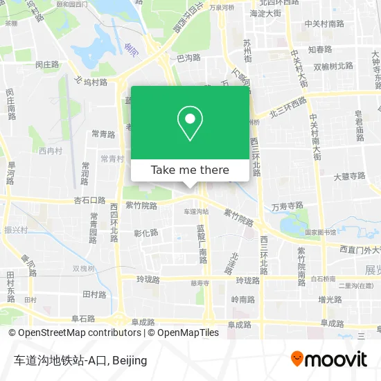 车道沟地铁站-A口 map