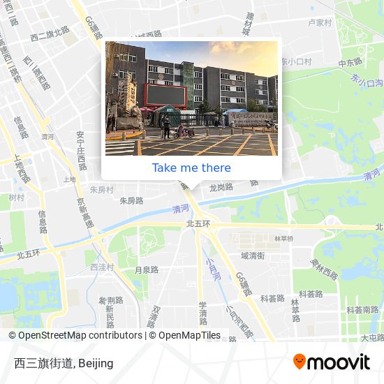 西三旗街道 map