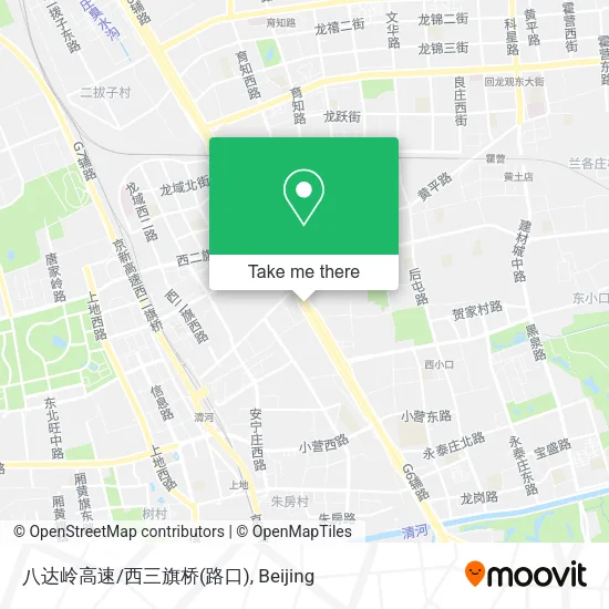 八达岭高速/西三旗桥(路口) map