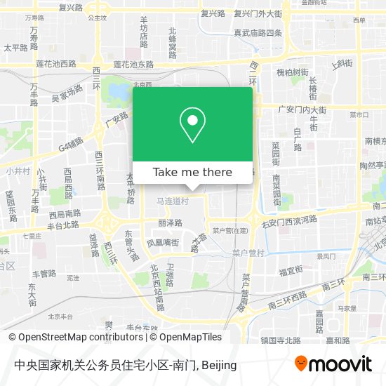 中央国家机关公务员住宅小区-南门 map