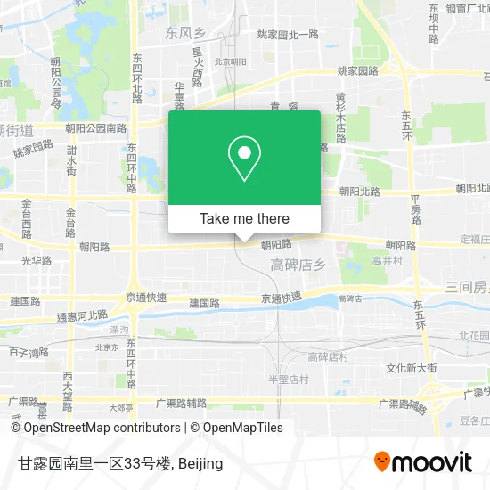 甘露园南里一区33号楼 map