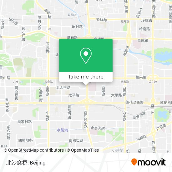 北沙窝桥 map