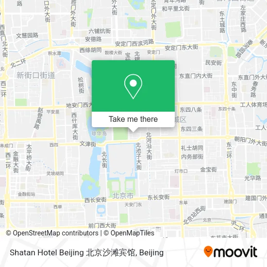 Shatan Hotel Beijing 北京沙滩宾馆 map