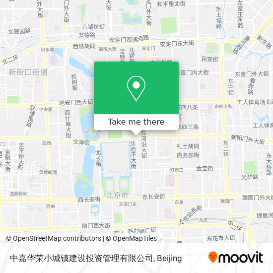 中嘉华荣小城镇建设投资管理有限公司 map