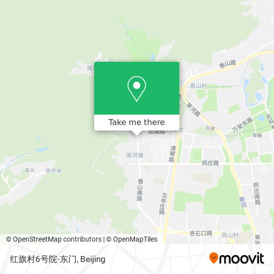 红旗村6号院-东门 map