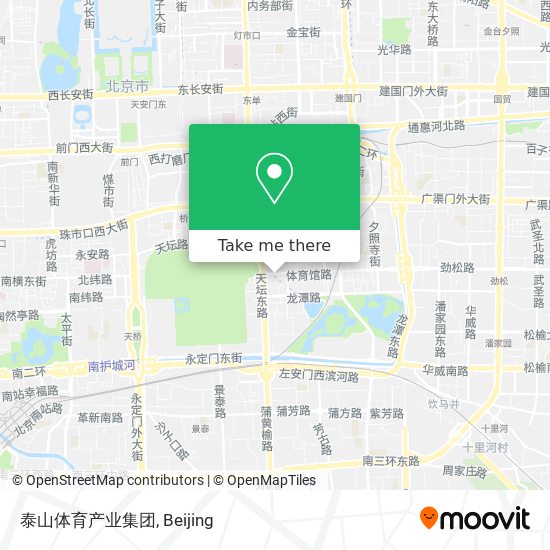 泰山体育产业集团 map