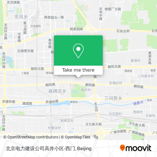 北京电力建设公司高井小区-西门 map