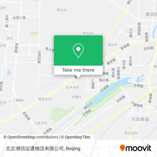 北京潮信运通物流有限公司 map
