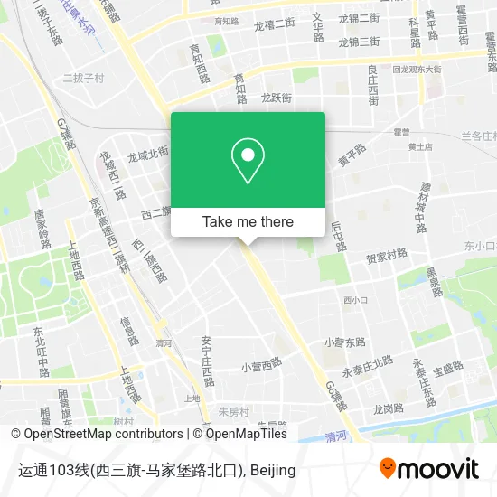 运通103线(西三旗-马家堡路北口) map