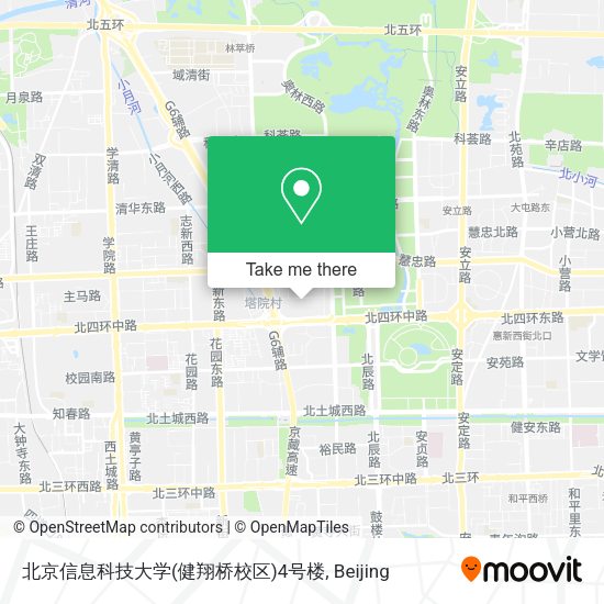 北京信息科技大学(健翔桥校区)4号楼 map