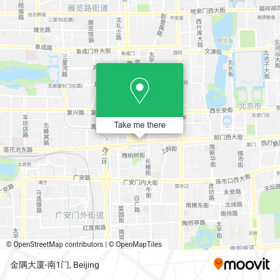 金隅大厦-南1门 map