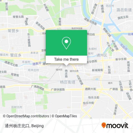 通州杨庄北口 map