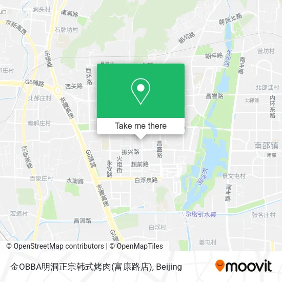 金OBBA明洞正宗韩式烤肉(富康路店) map