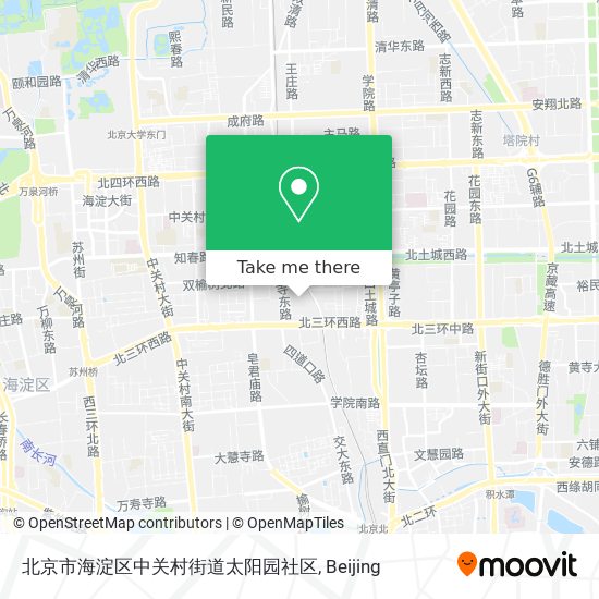 北京市海淀区中关村街道太阳园社区 map
