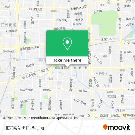 北京南站出口 map