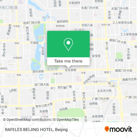 RAFELES BEIJING HOTEL map