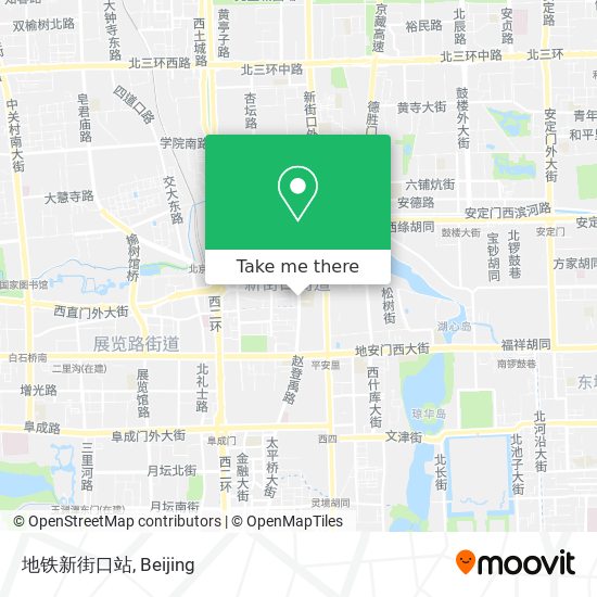 地铁新街口站 map