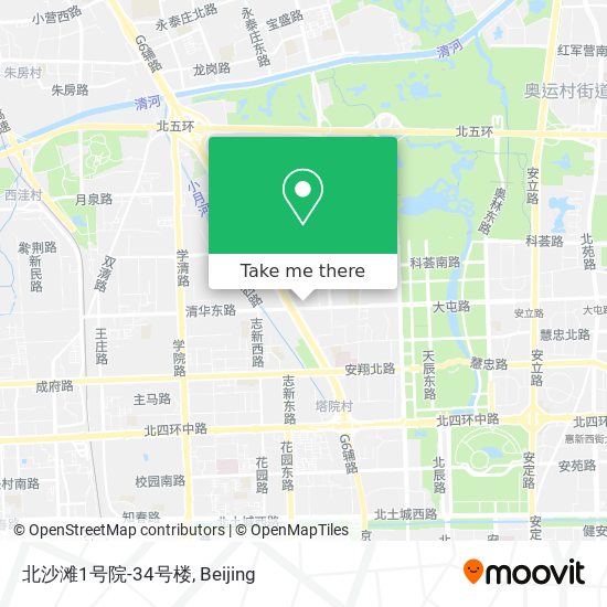 北沙滩1号院-34号楼 map