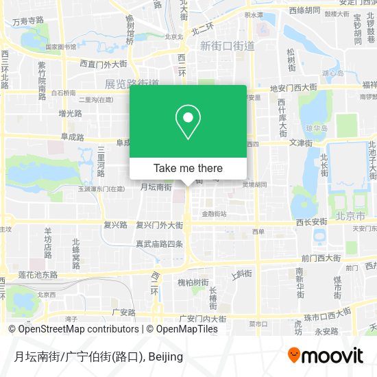 月坛南街/广宁伯街(路口) map