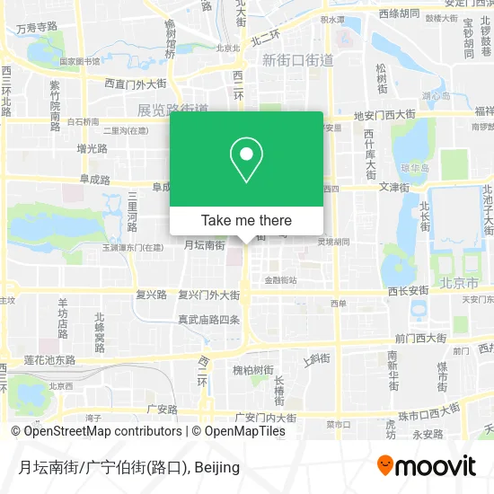 月坛南街/广宁伯街(路口) map