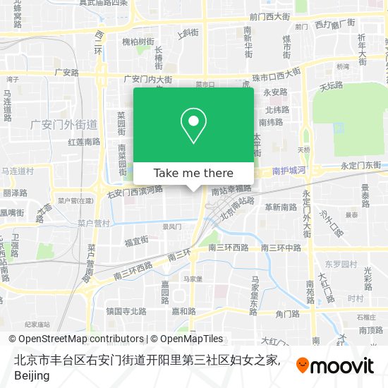 北京市丰台区右安门街道开阳里第三社区妇女之家 map