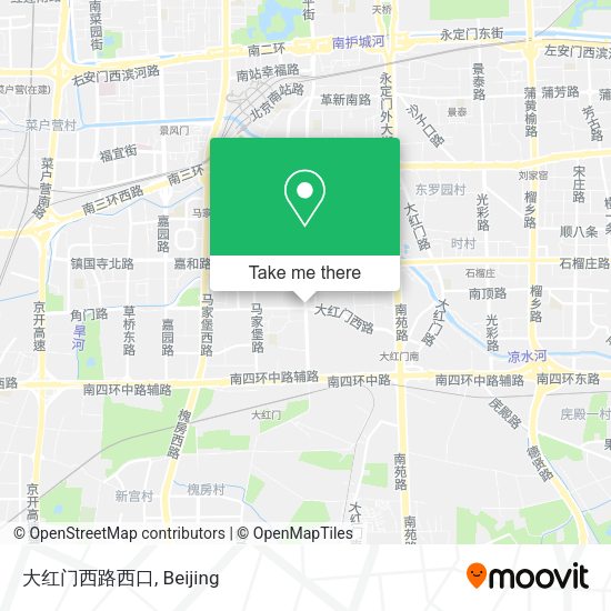 大红门西路西口 map