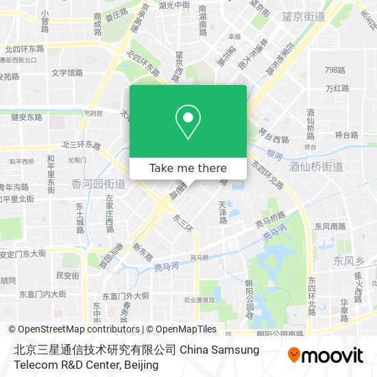 北京三星通信技术研究有限公司 China Samsung Telecom R&D Center map