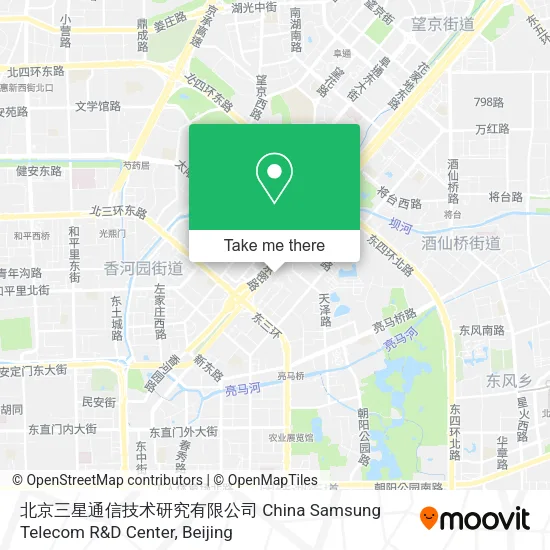 北京三星通信技术研究有限公司 China Samsung Telecom R&D Center map