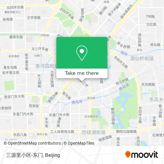 三源里小区-东门 map