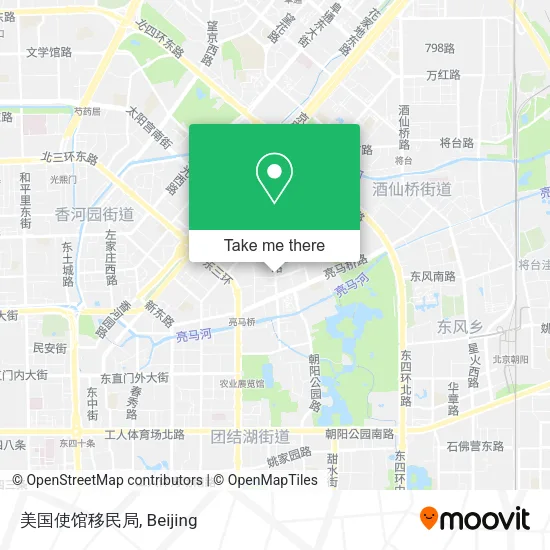 美国使馆移民局 map