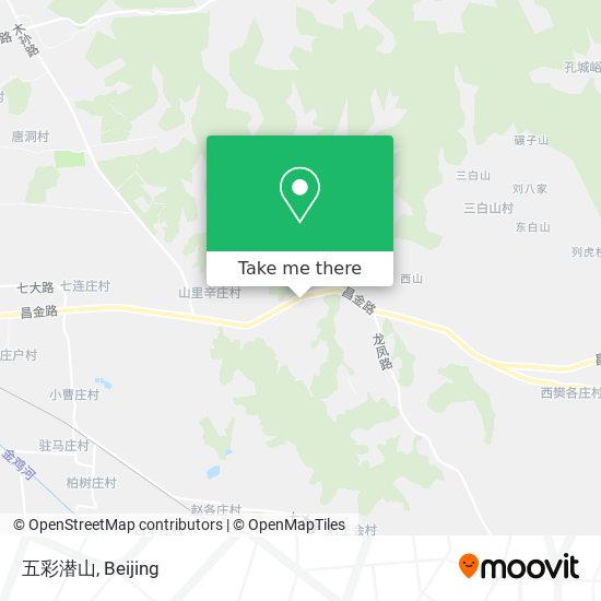 五彩潜山 map
