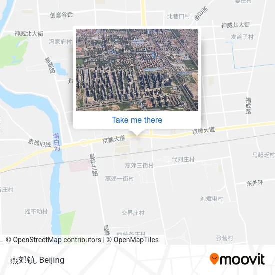 燕郊镇 map