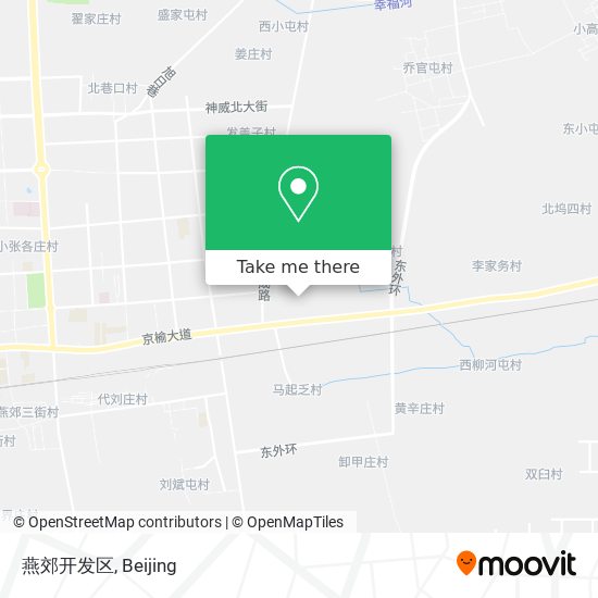燕郊开发区 map
