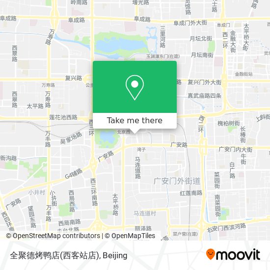 全聚德烤鸭店(西客站店) map
