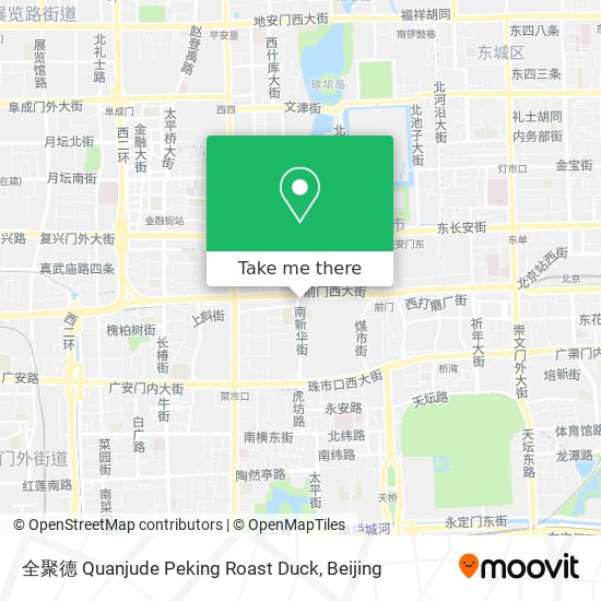 全聚德 Quanjude Peking Roast Duck map