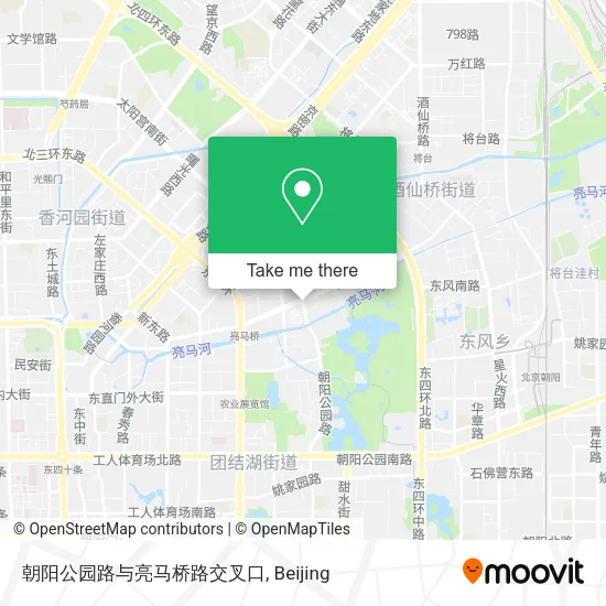 朝阳公园路与亮马桥路交叉口 map