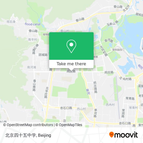 北京四十五中学 map