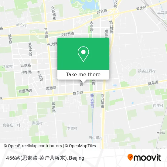 456路(思邈路-菜户营桥东) map