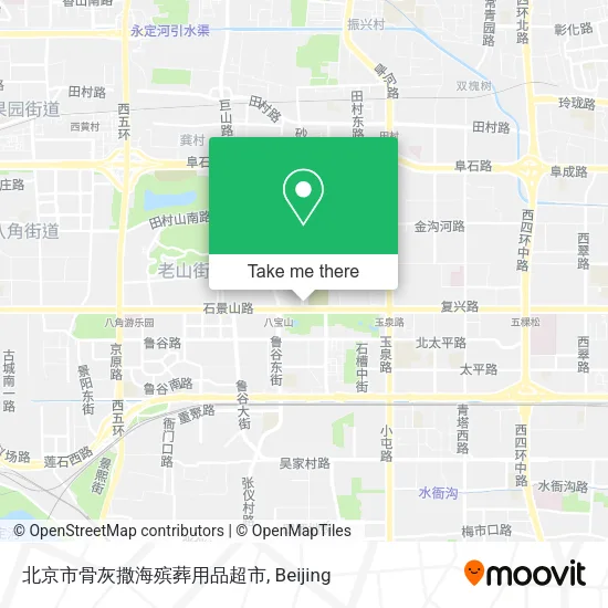 北京市骨灰撒海殡葬用品超市 map
