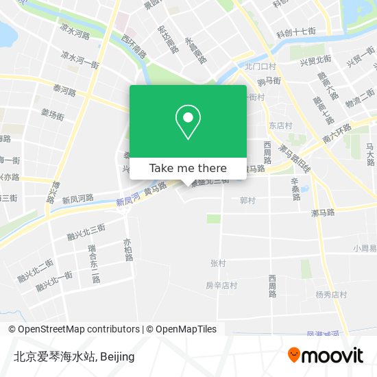 北京爱琴海水站 map