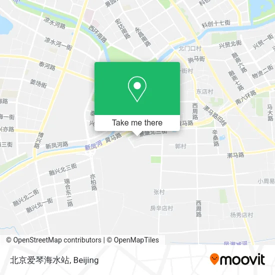 北京爱琴海水站 map