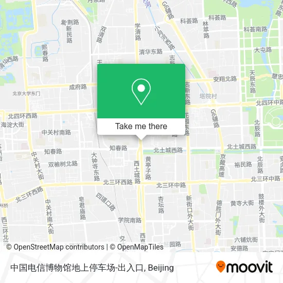 中国电信博物馆地上停车场-出入口 map
