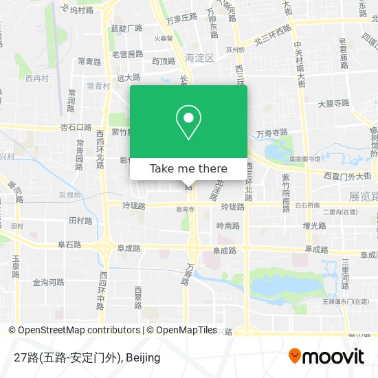 27路(五路-安定门外) map